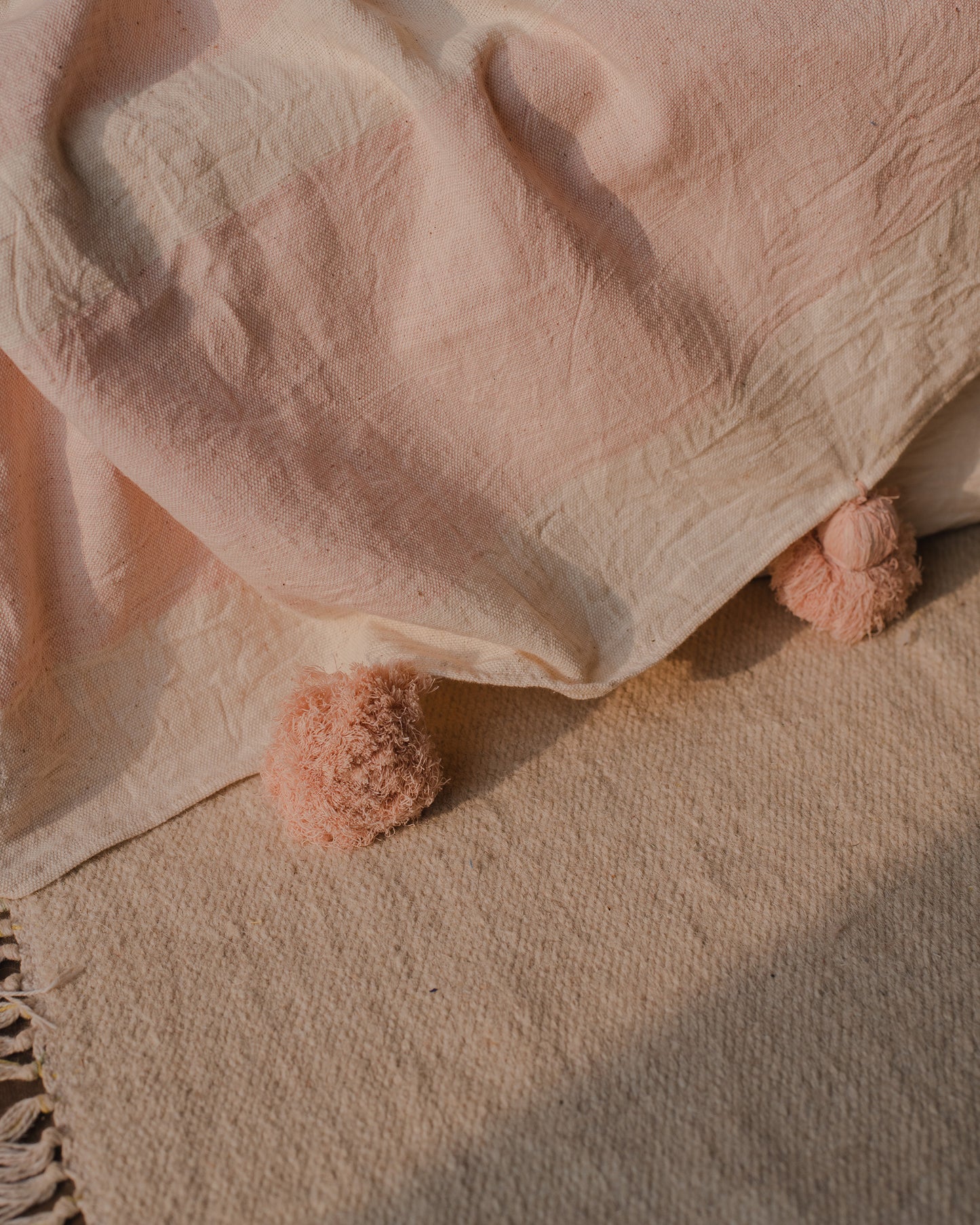 Pink Kala Cotton Throw