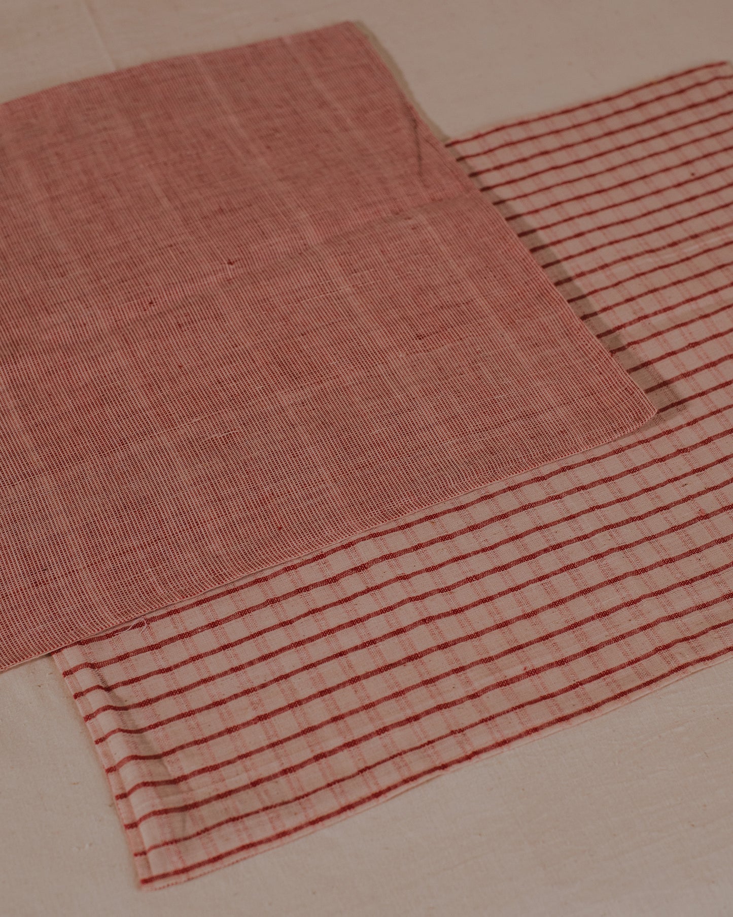 Pink reversible khadi cotton Placemat (set of 2)